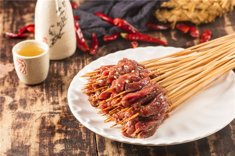 黑胡椒牛肉串串